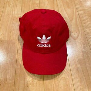 Adidas Red White Strapback Hat